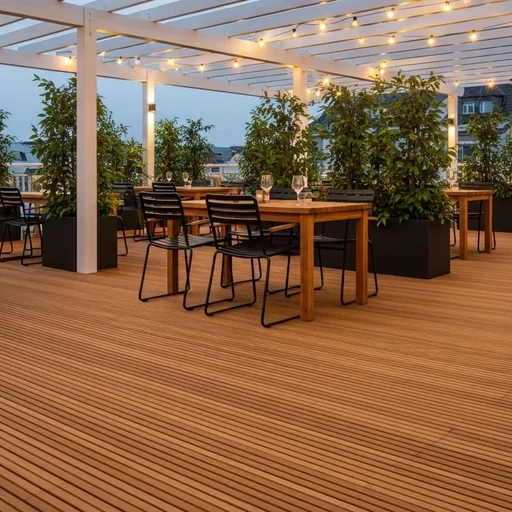 Доска террасная лиственница вельвет 28*120*2000, сорт АВС (0,24м2)