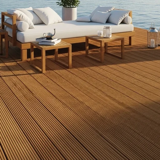 Доска террасная лиственница вельвет 45*190*2000, сорт АВС (0,38м2)